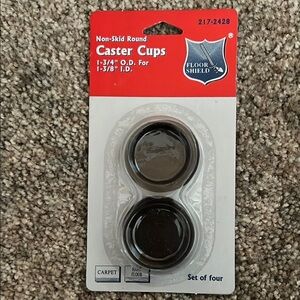🩵5/$15🩵 NWT Floor Shield Black Caster Cups